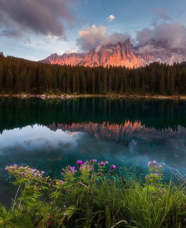 карезза, carezza, alps, альпы Озеро Карезза фото превью