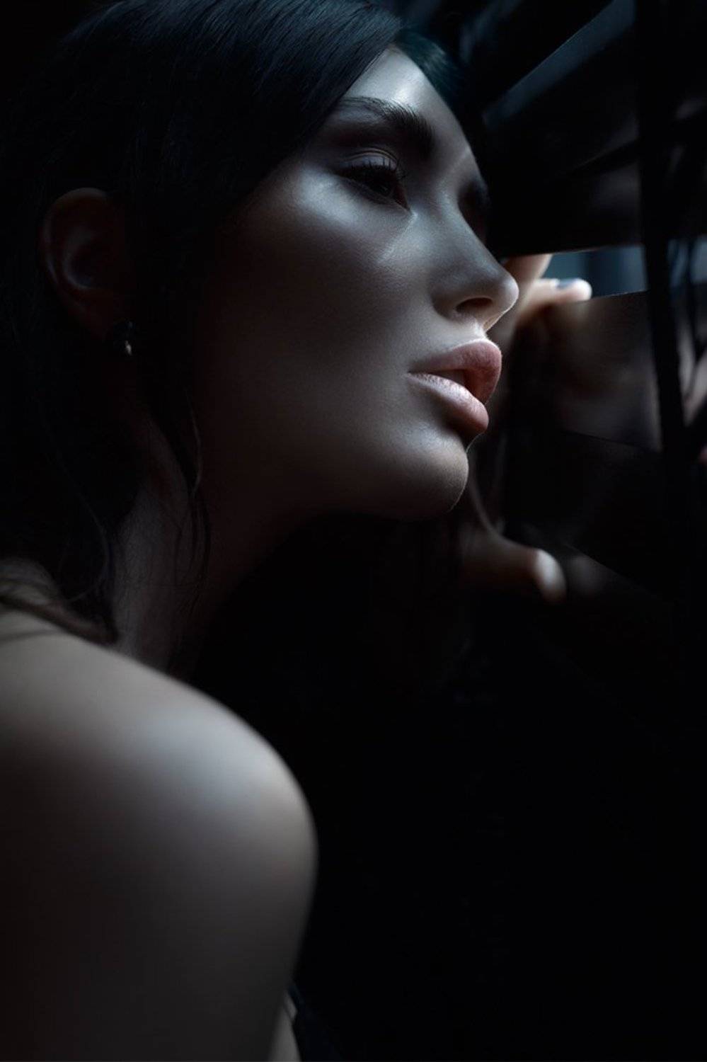 girl, beautiful, fashion, light, sexy, lips, Виктор Корнеев