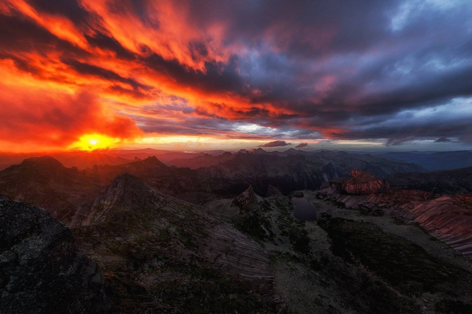 Закат,  панорама, ергаки, пейзаж, природа, Igor Ivanko
