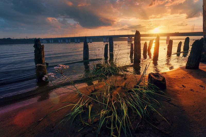 Закат на Каме фото превью