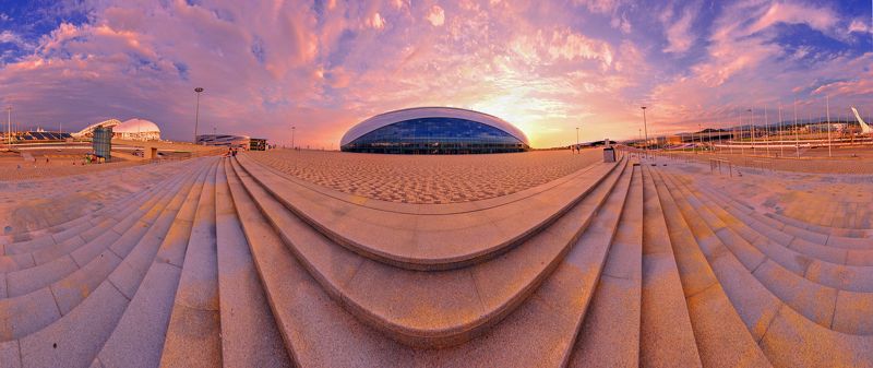 большой, сочи, адлер, панорама, парк, олимпийский парк, лето, путешествия, август, вечер, сочи парк Олимпийский парк фото превью