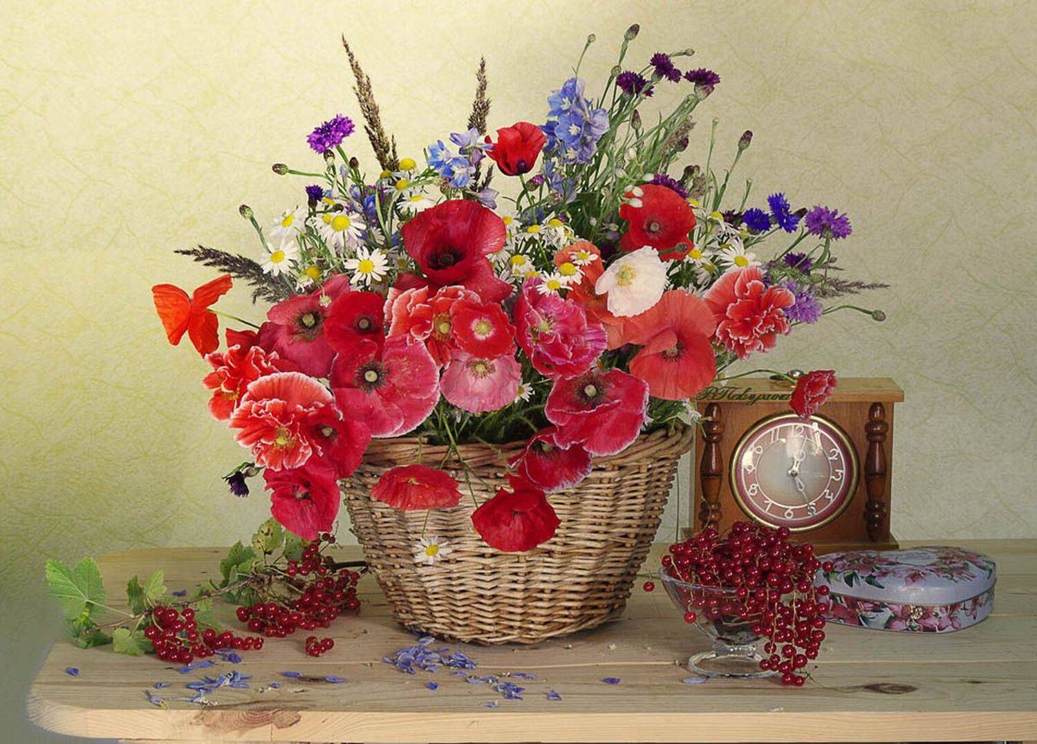 Букет, Маки, Натюрморт с цветами, Вера Павлухина