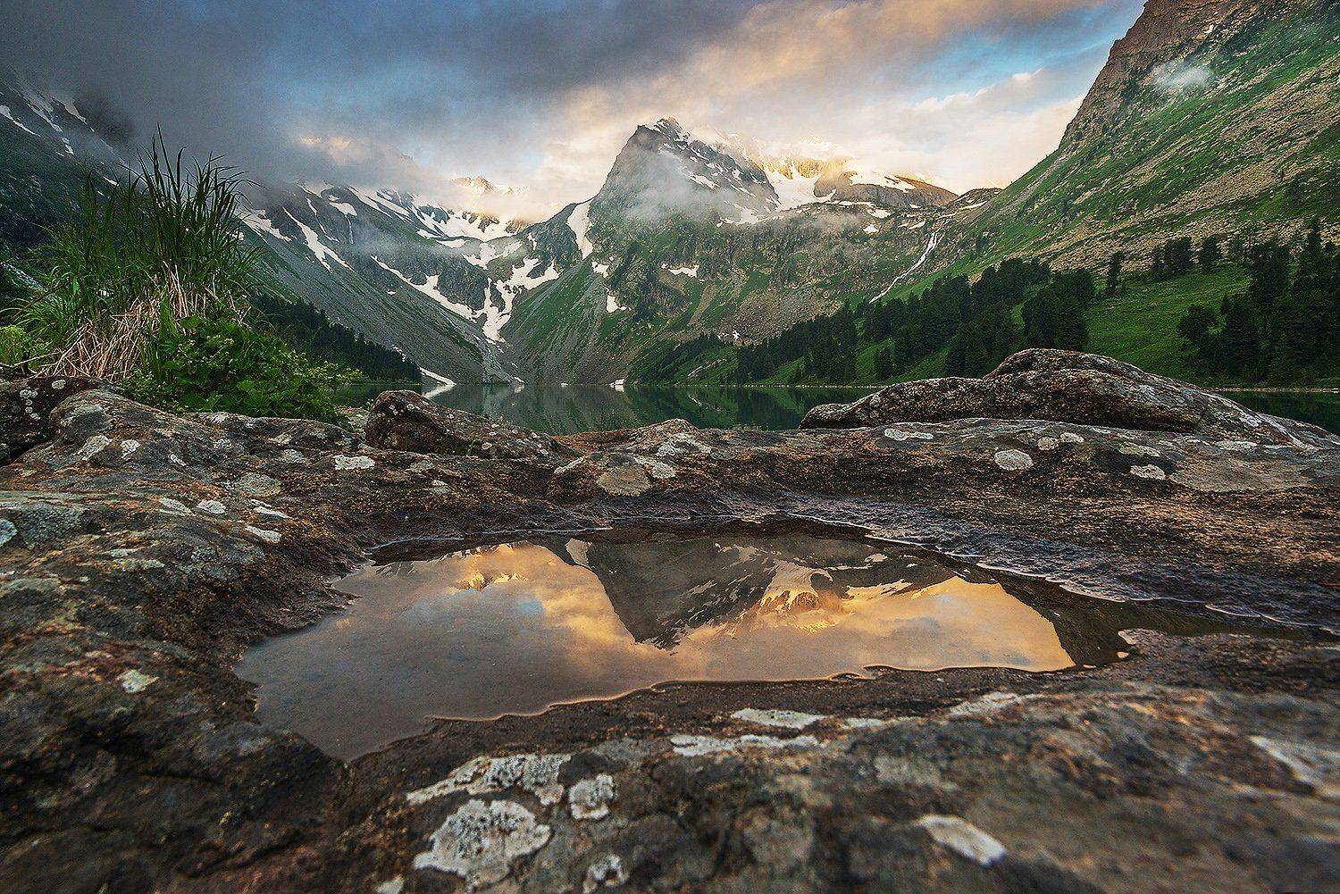 Altai, Siberia, Алтай, Верхнее Мультинское озеро, Катунский заповедник, Катунский хребет, Сибирь, Павел Филатов