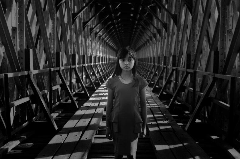 bridge, indonesia, portrait, Blackwhite Cirahong Bridge  фото превью