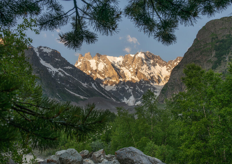 кабардино балкария, адыл су, шхельда, июль, рассвет Шхельда фото превью