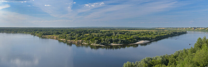 Панорама реки  фото превью