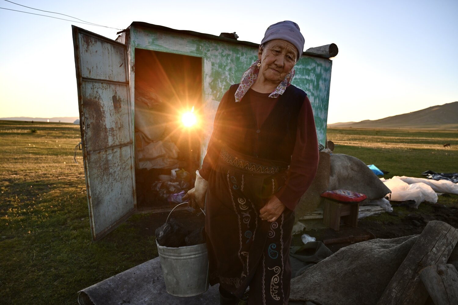 Reportage, Documentary, Kyrgyzstan, Lake Son Kul, People, Old, Hard Life, Star, Sunrise, Travel, Svetlana Povarova Ree