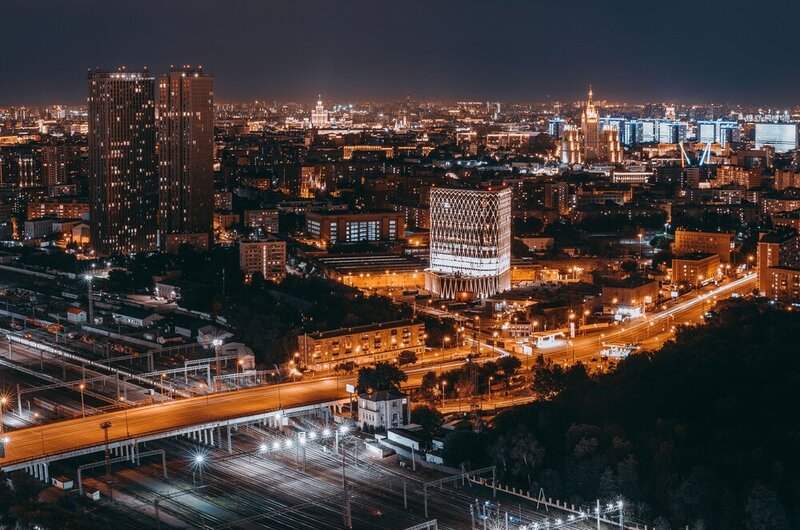 Ночная Москва фото превью