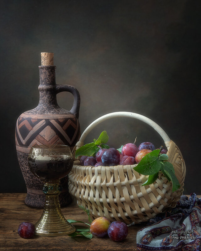 натюрморт, еда, напитки, фрукты Сливовица фото превью