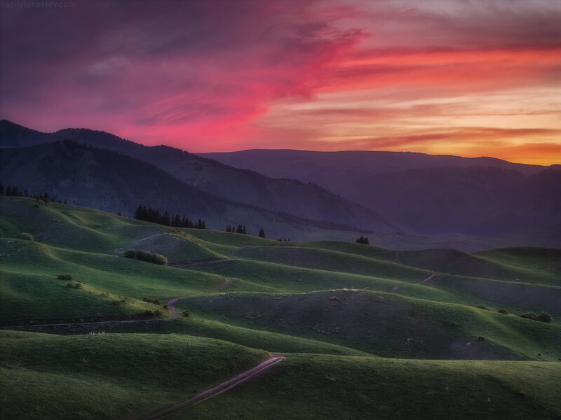 казахстан, алматы, кольсай, фототур, яковлевфототур Вечер в окрестностях Кольсайcких озер фото превью