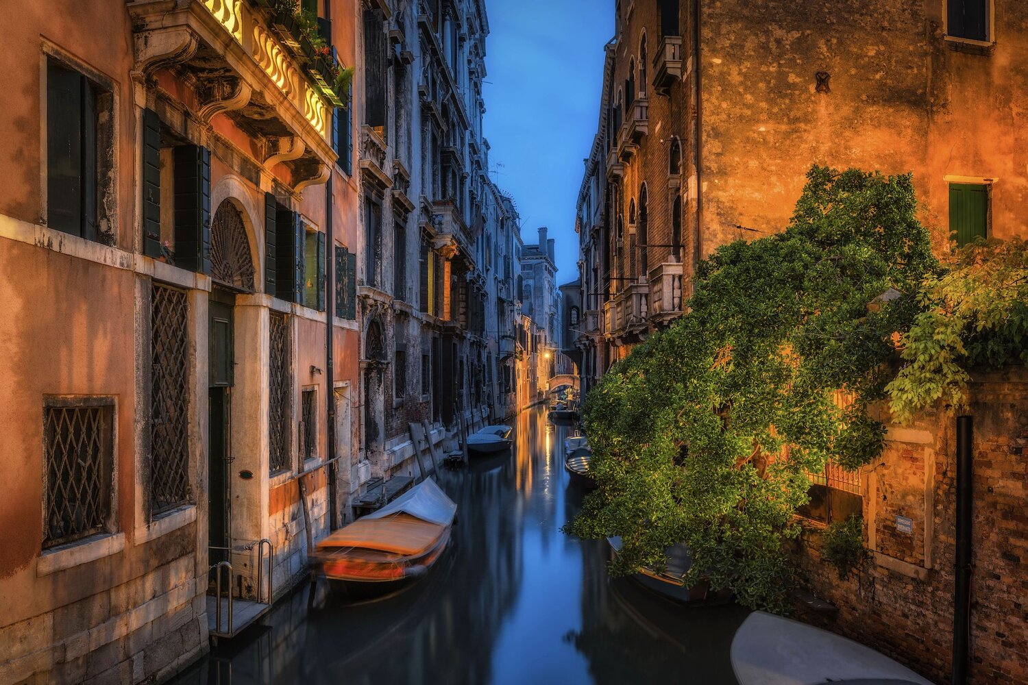 venice, italy, urban, cityscape, night, lights, Алексей Вымятнин