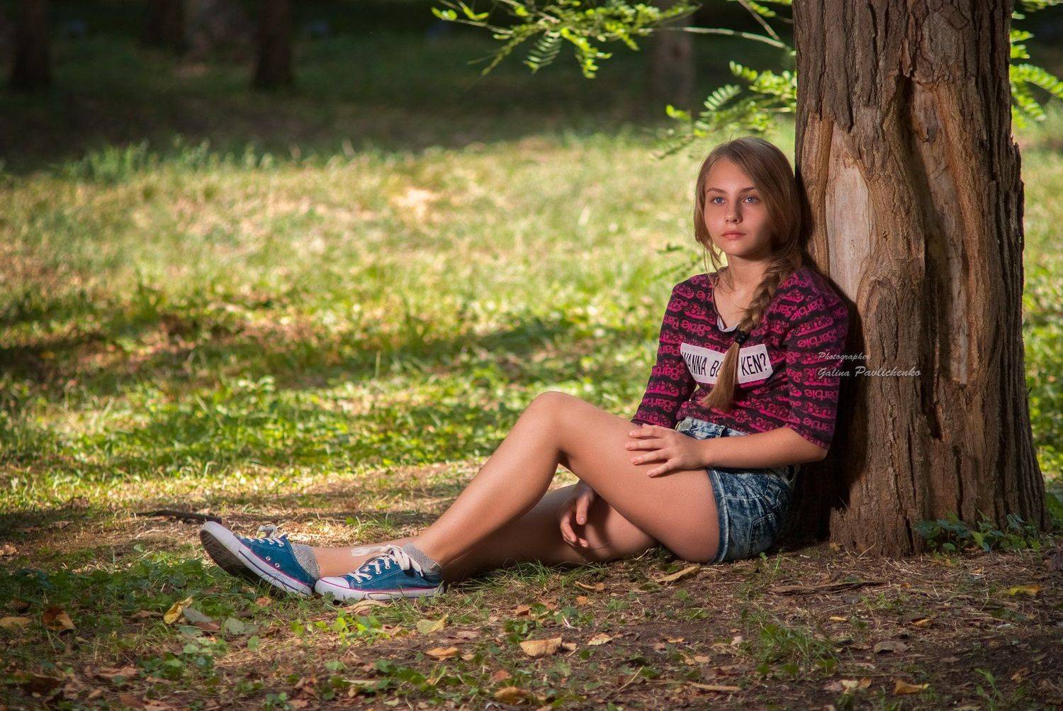 девочка, подросток, природа, Галя