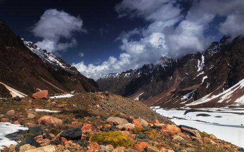 Спуск в Средний Талгар