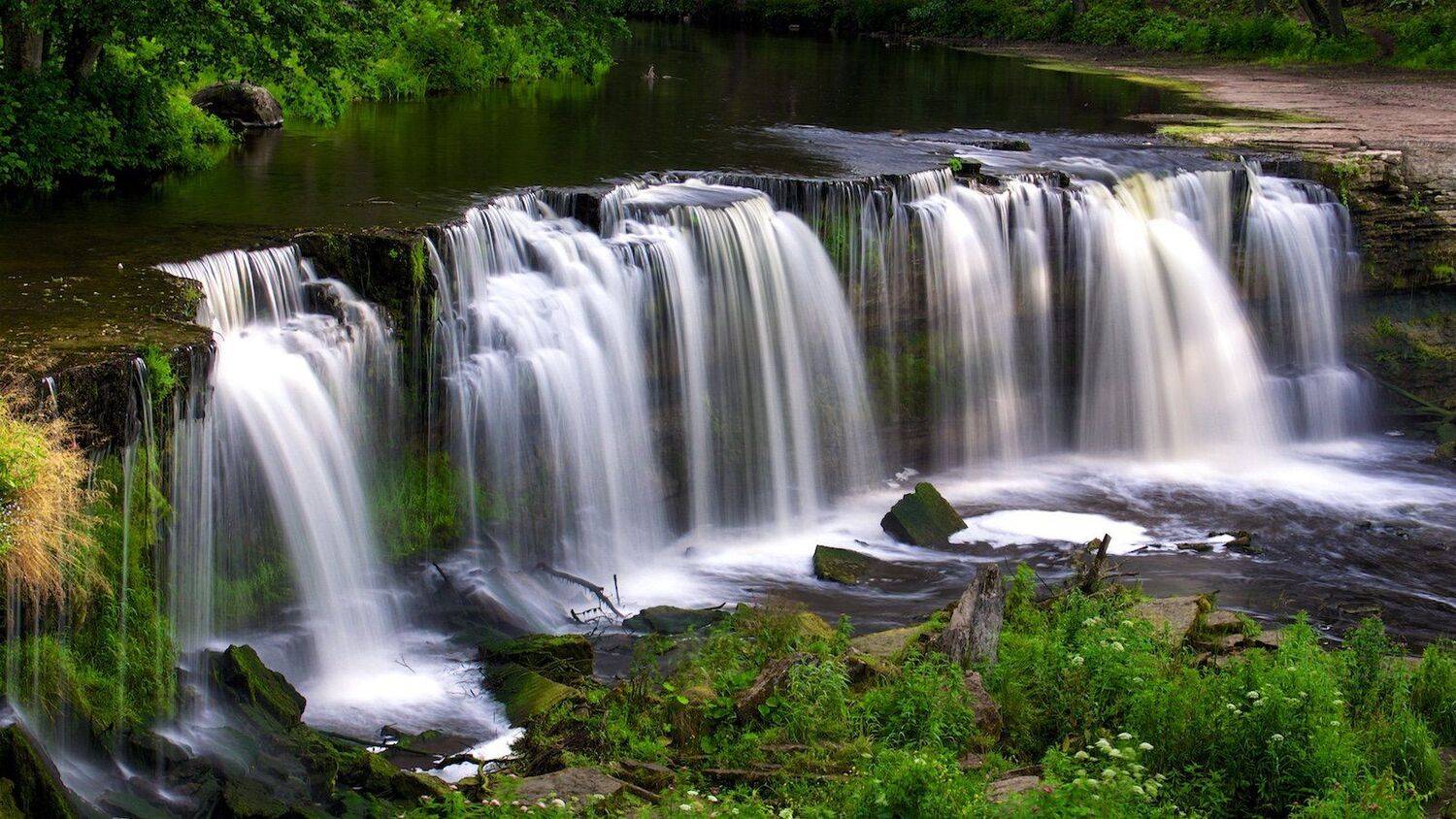 bright, colorful, Estonia, Europe, famous place, forest, fresh, freshness, green, Keila, Keila Joa, landmark, landscape, long exposure, natural landmark, nature, outdoor, park, river, serene, summer, tourist attraction, travel, travel destination, travel , Эдуард Горобец