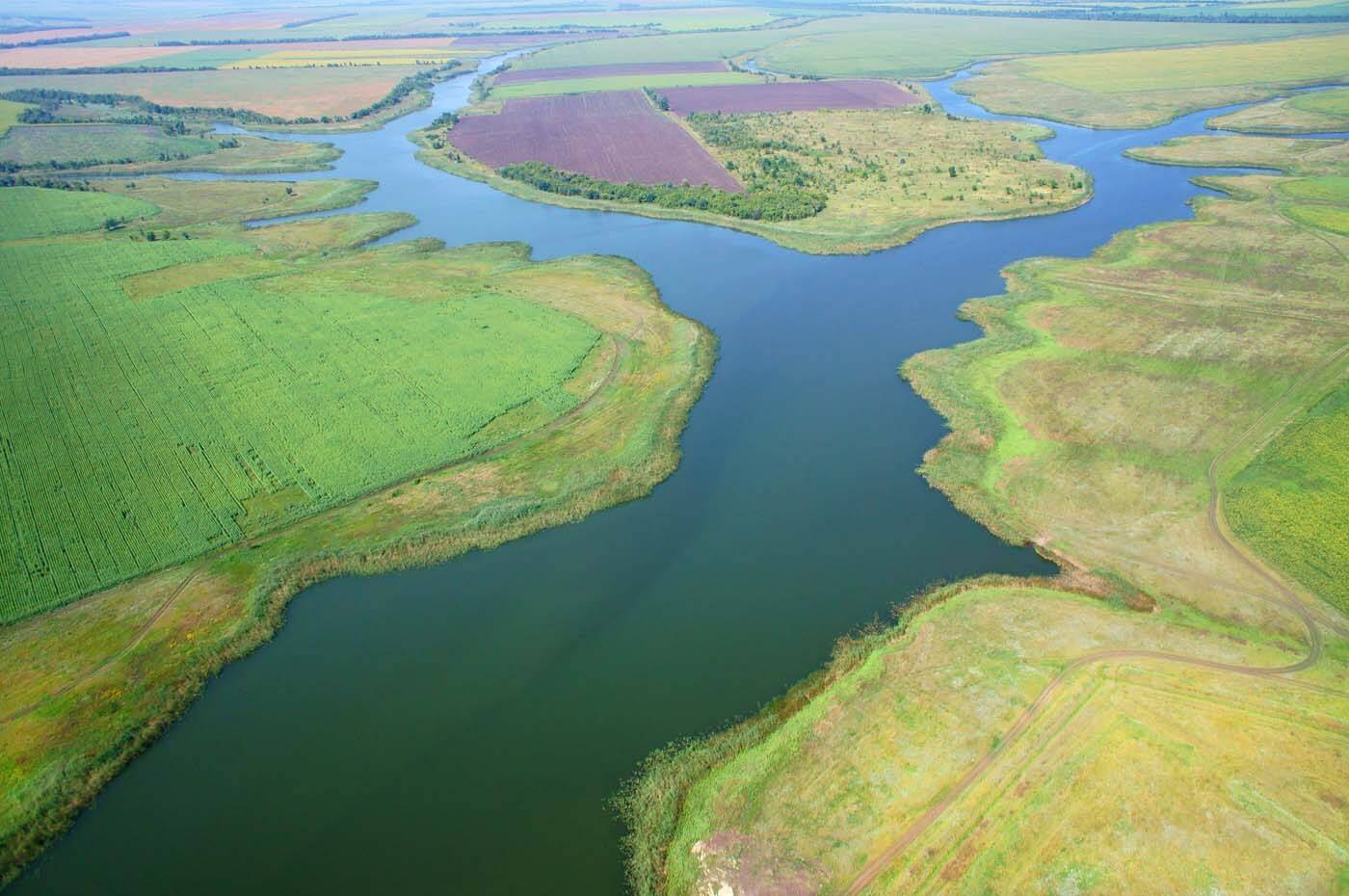 Пруд, река, поля, аэро, aerial, Борис Резванцев
