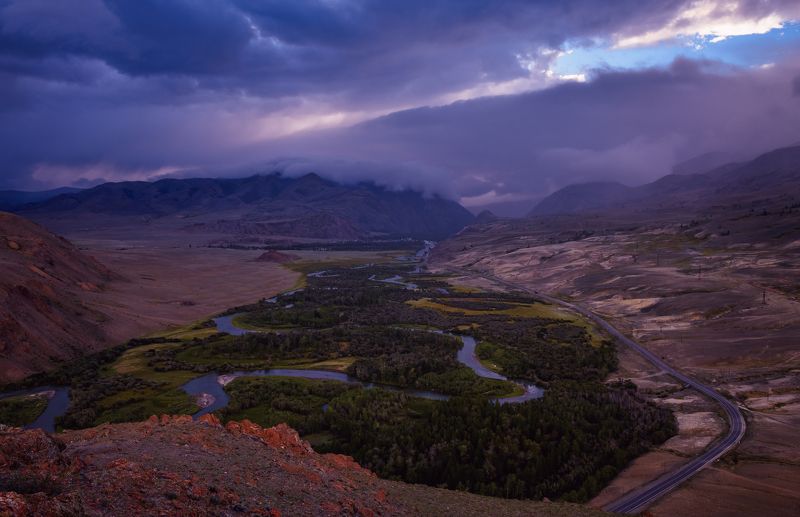 чуйский тракт, река чуя, горный алтай. Горный Алтай. фото превью