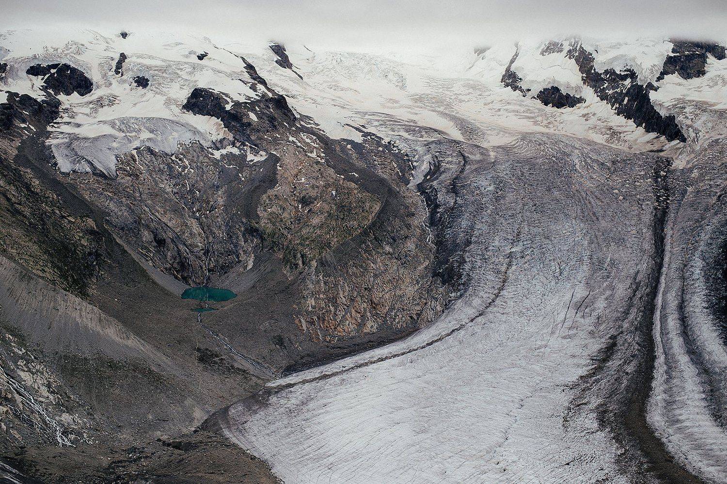 пейзаж, горы, ледник, озеро, Евгений Труфанов