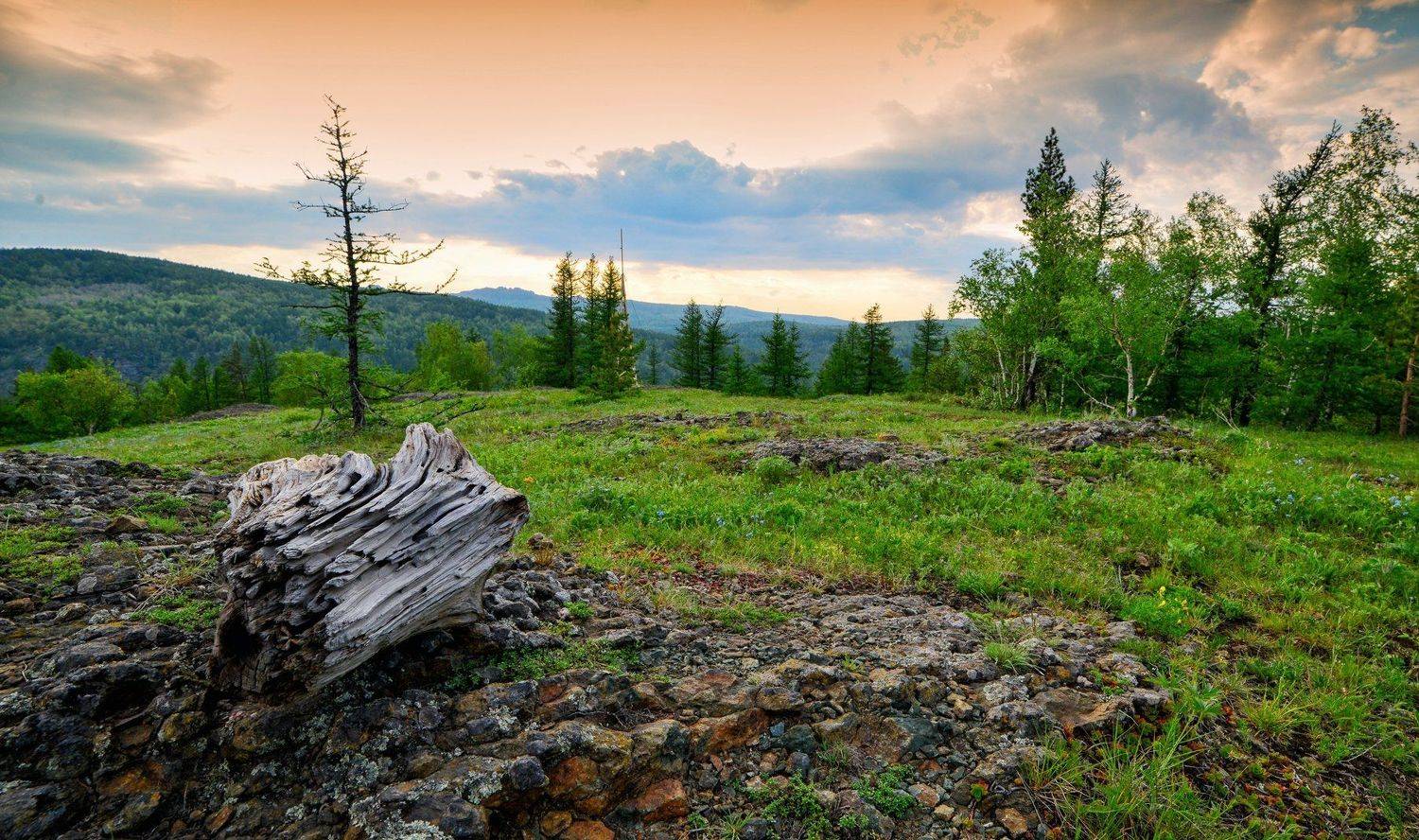 Абзаково, Банное, Башкирия, Горы, Закат, Урал, Алексей Верзун