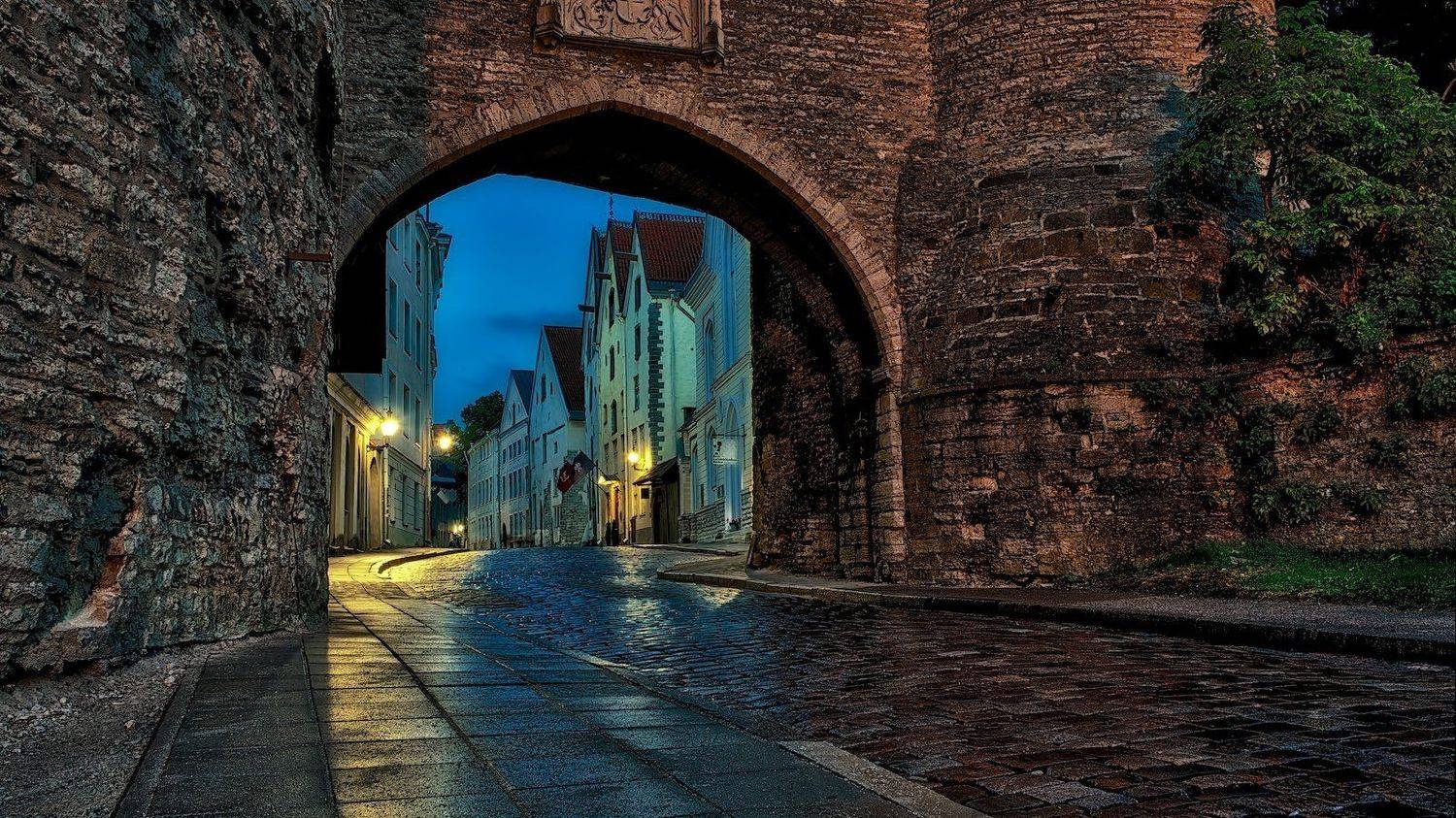 Estonia, Tallinn, blue, blue hour, capital city, city, cityscape, Europe, famous place, international landmark, landmark, medieval, old town, tourist attraction, travel, travel destination, travel and tourism, unesco, unesco world heritage site, urban, li, Эдуард Горобец