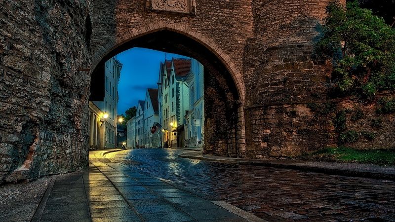 Estonia, Tallinn, blue, blue hour, capital city, city, cityscape, Europe, famous place, international landmark, landmark, medieval, old town, tourist attraction, travel, travel destination, travel and tourism, unesco, unesco world heritage site, urban, li Fat Margaret Tower фото превью