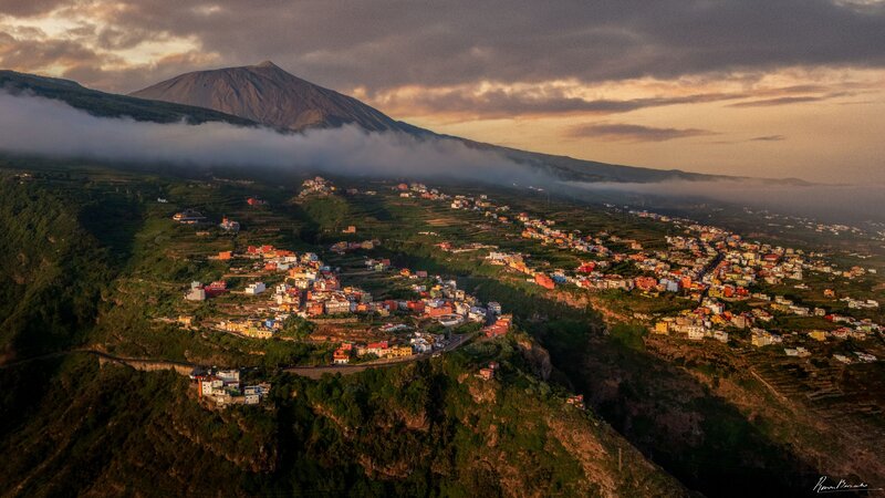 teide, tenerife, volcano, aero, aerophoto, landscape View of Volcano Teide, Tenerife  фото превью