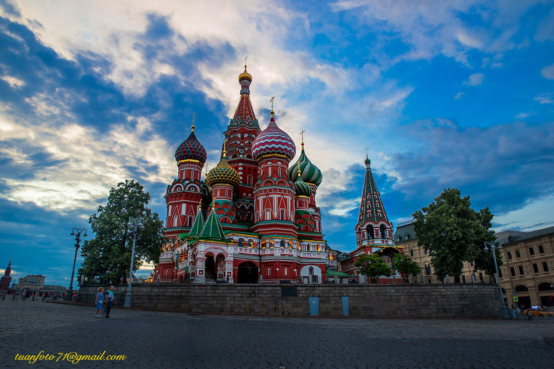 Basil Church in Maxcova. Автор: Nguyễn Anh Tuấn landscape, church, basil, Nguyễn Anh Tuấn