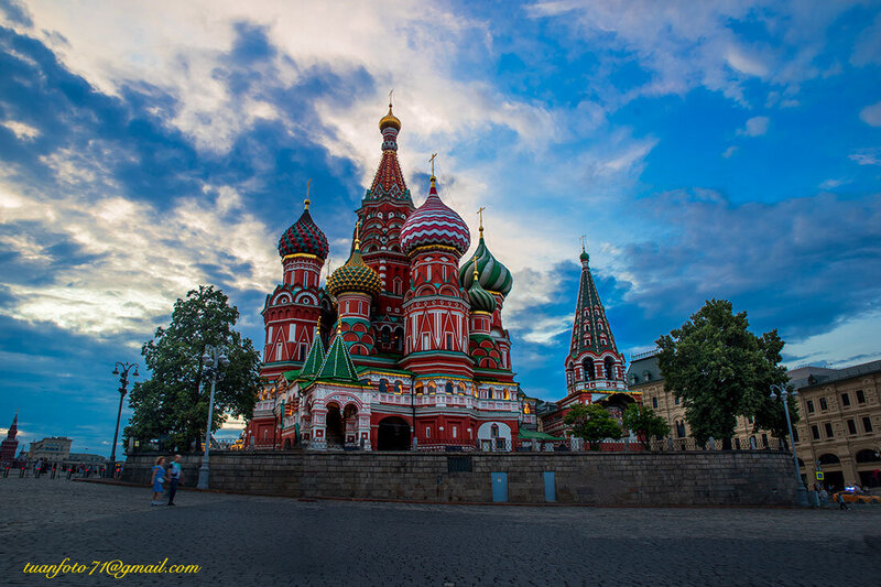 landscape, church, basil Basil Church in Maxcova фото превью