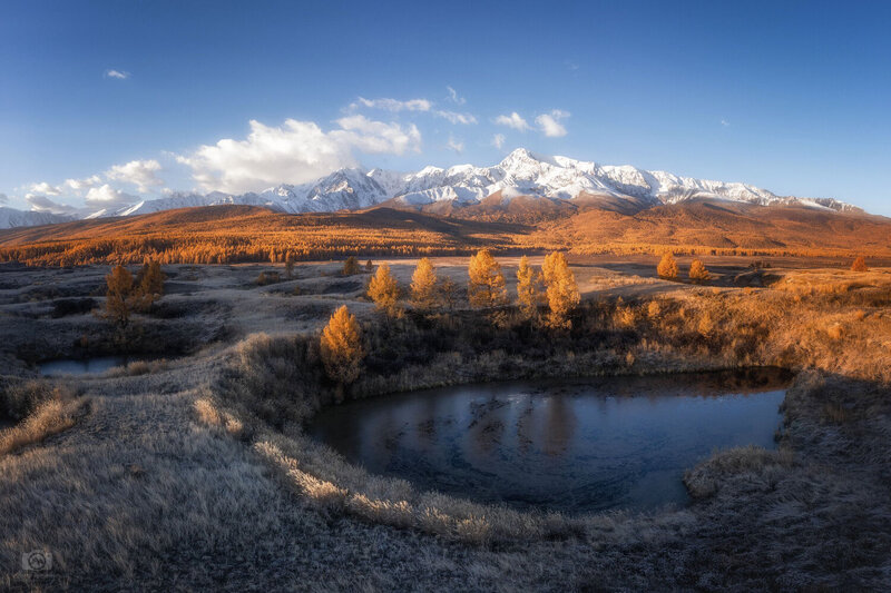 altay, autumn, landscape, dreamy Осень на озере Джангысколь фото превью