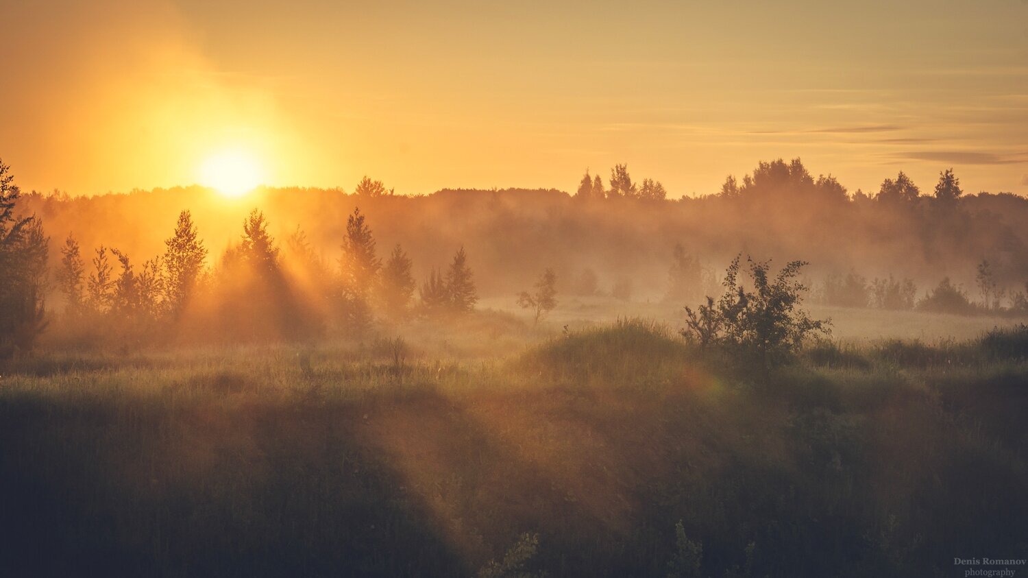 природа, пейзаж, рассвет, лето, summer, nature, утро, Denis Romanov