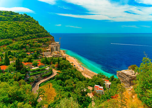 Пляж Перазича До (Perazica Do beach), Петровац, Черногория.