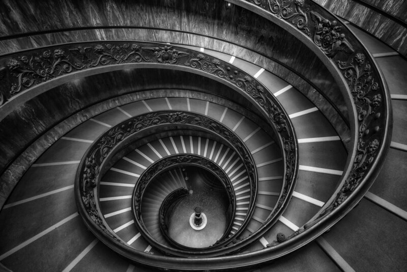 италия, рим, город, ватикан, лестница, музей, italy, italia, rome, vatican, stairs, museum Лестница Браманте / Scale di Bramante фото превью