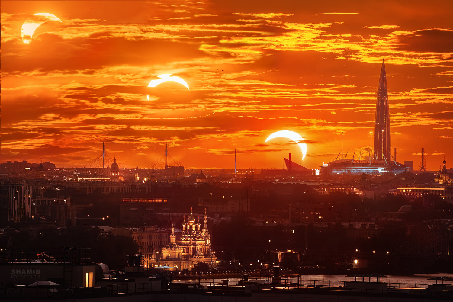 Солнечное затмение с СПб. Автор: Шамин Константин , Шамин Константин