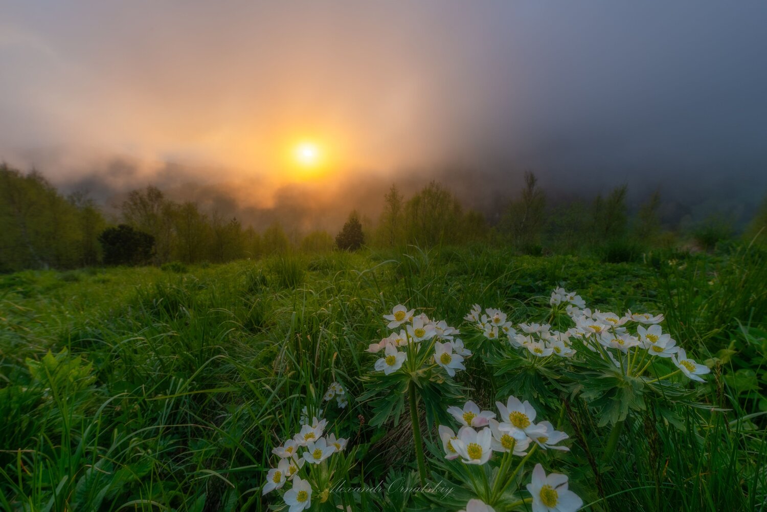 горы, тхач, закат, природа, Alexander Ornatskiy