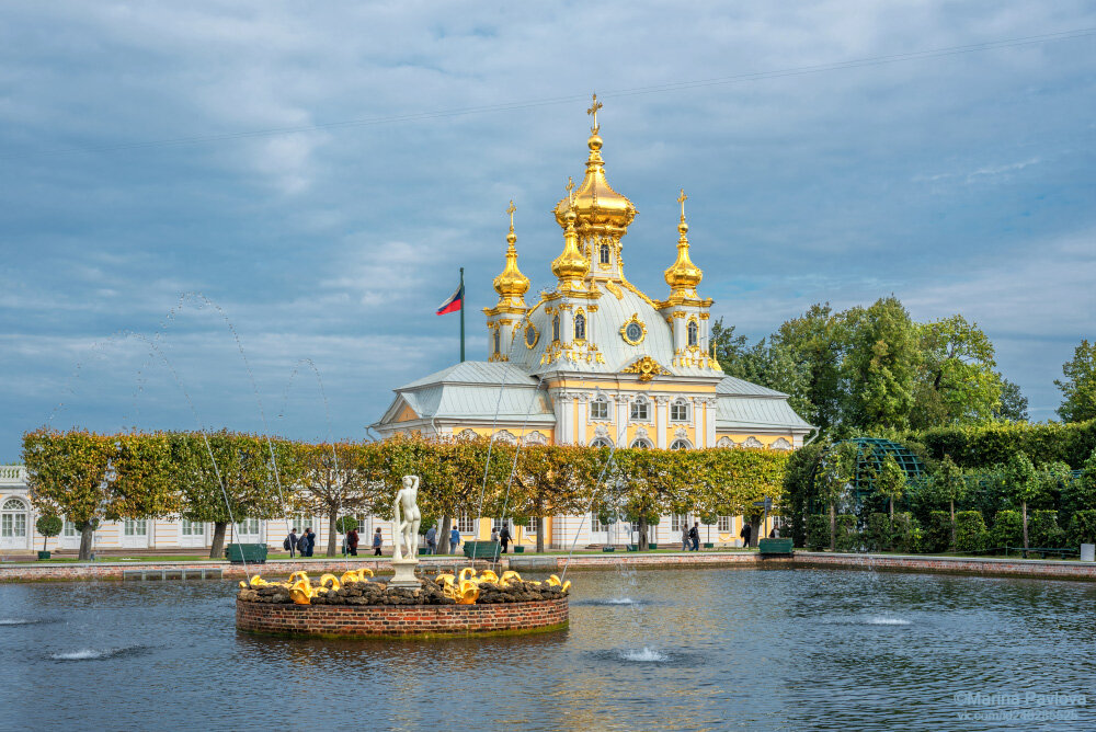 город, архитектура, петергоф, фонтаны, пригороды санкт-петербурга, верхний сад, церковь петра и павла в большом петергоф, государственный музей - заповедник петер, фонтан аполлон, Павлова Марина