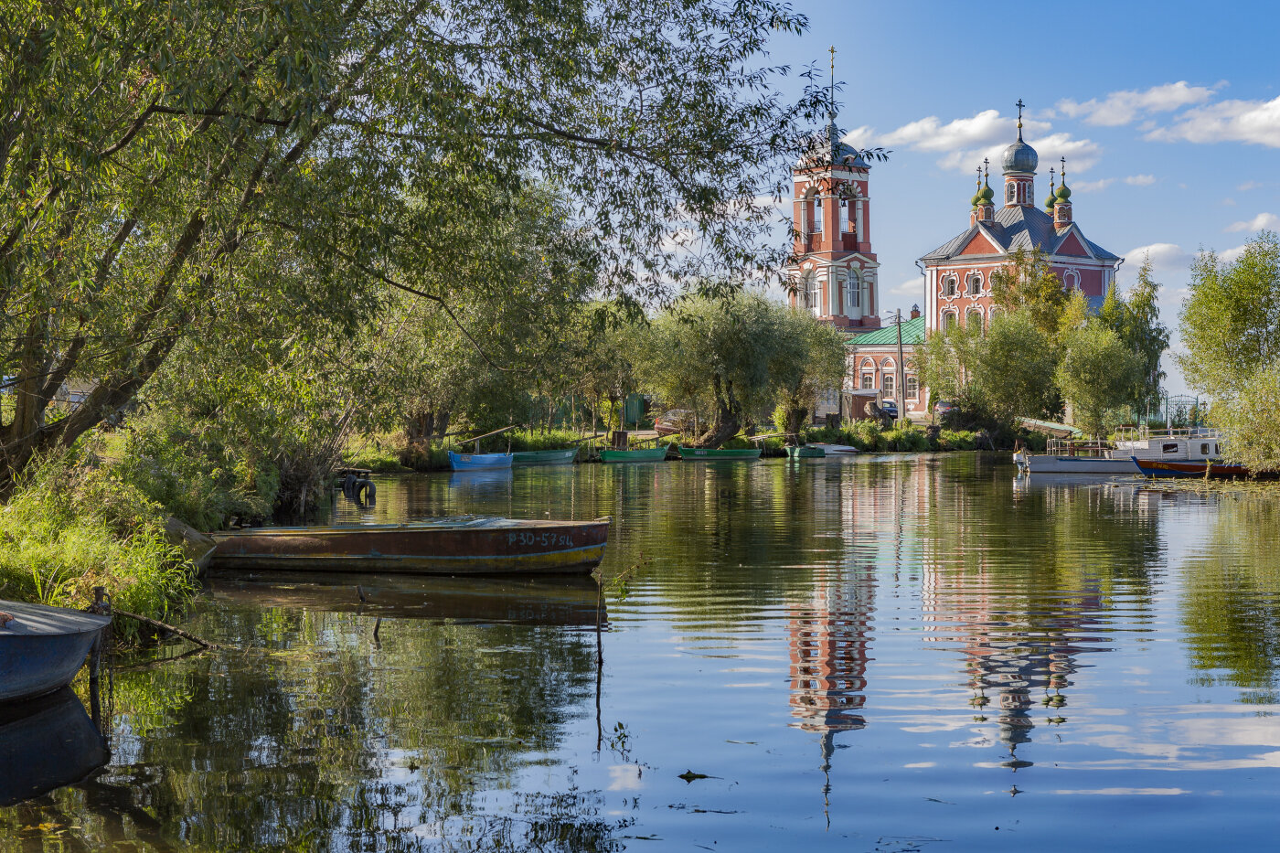 Переславль, река, церковь, осень, Фомин Анатолий
