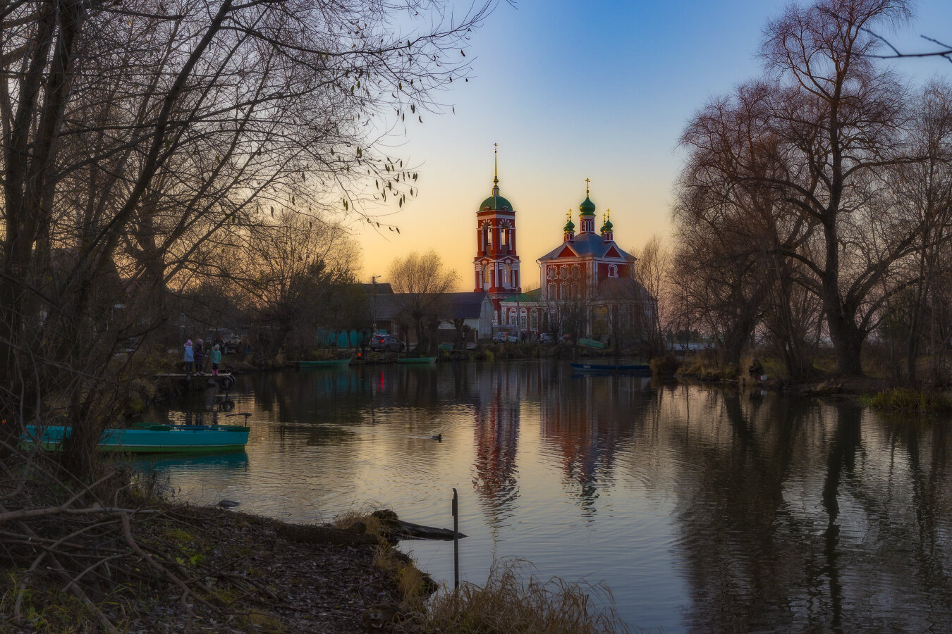 переславль, река, церковь, осень, Фомин Анатолий