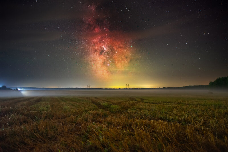 астро, млечный путь, звезды, небо, пейзаж, астропейзаж, landscape, astrolandscape, night, milky way, sky, stars, starry Летняя теплая ночь фото превью