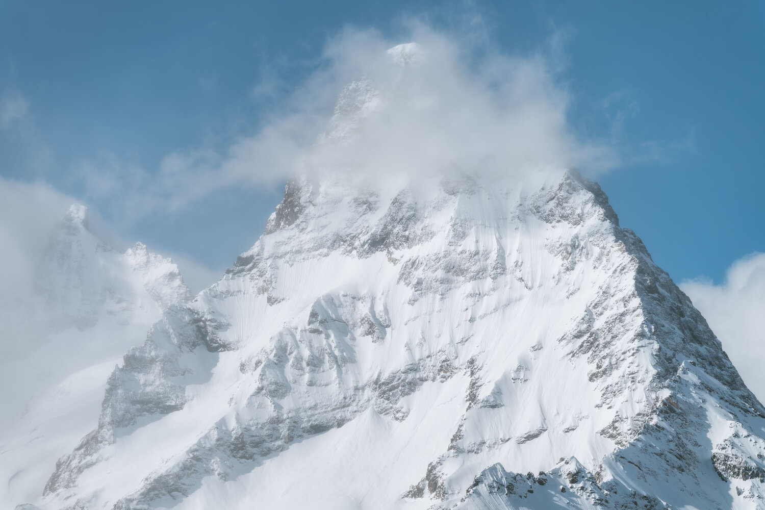 Пик.. Автор: Бугримов Егор peak, mountains, dombay, caucasus, winter, snow, glacier, Бугримов Егор