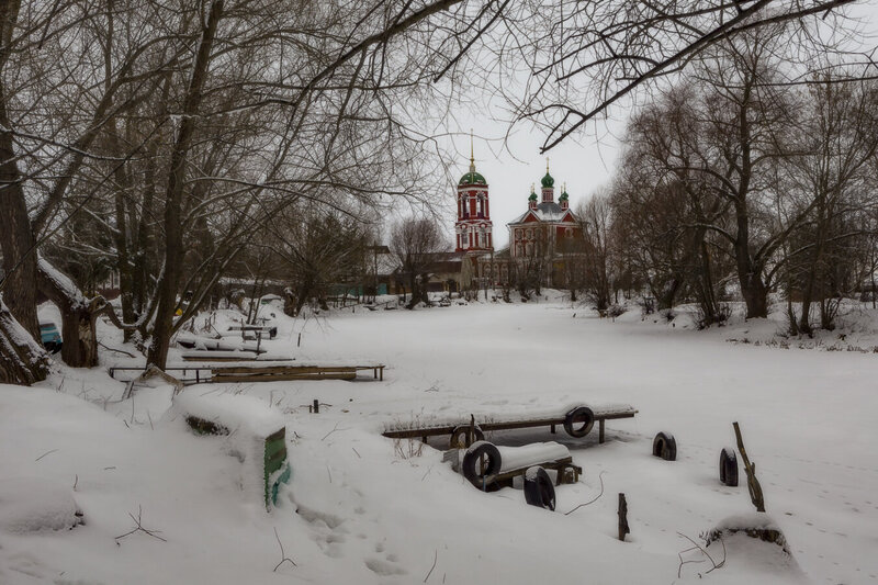 переславль, церковь, река Этюд №7 фото превью