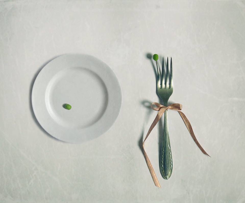горох, вилка, тарелка, посуда, ленточка, диета, Елена