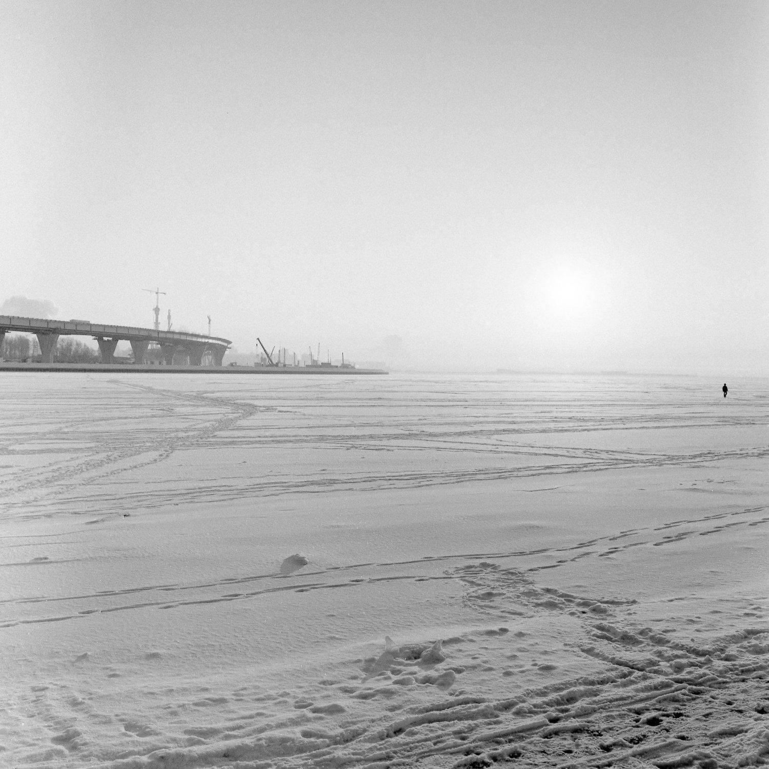 winter, bw, black and white, bronica-sqai, d76, film, mediumformat, white, landscape, blackandwhite, monochrome, seaside, Виктор Митрофанов