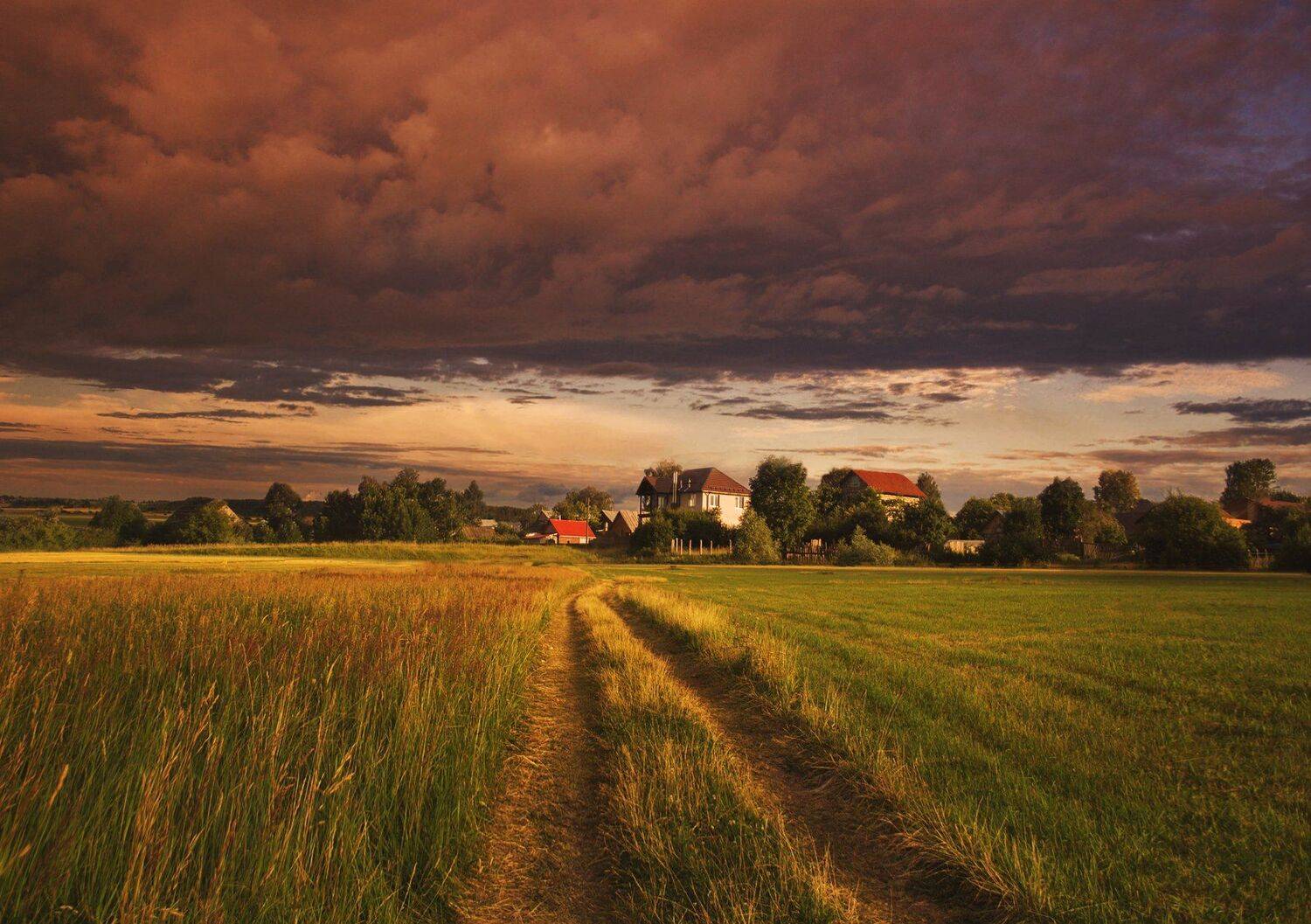 фото, природа, пейзаж, гроза, деревня, Екатерина