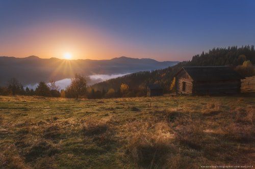 Карпаты. Дземброня. Солнечное утро