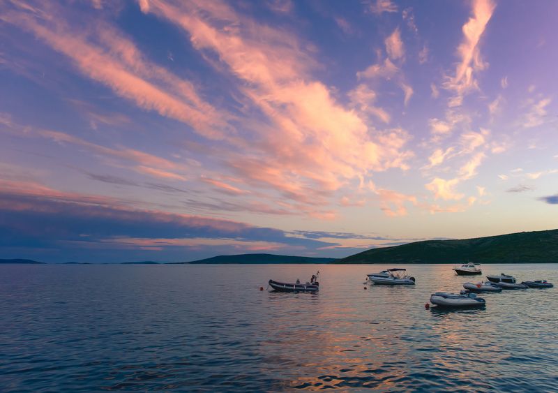 Blue, Boats, Clouds, Croatia, Island, Sea, Sky, Sunset, Trogir, Water, Адриатика, Закат, Лодки, Море, Море,лодки,закат,остров,облака,н, Небо, Облака, Остров, Пейзаж, Свет, Трогир, Хорватия, Цвет Адриатика.. фото превью