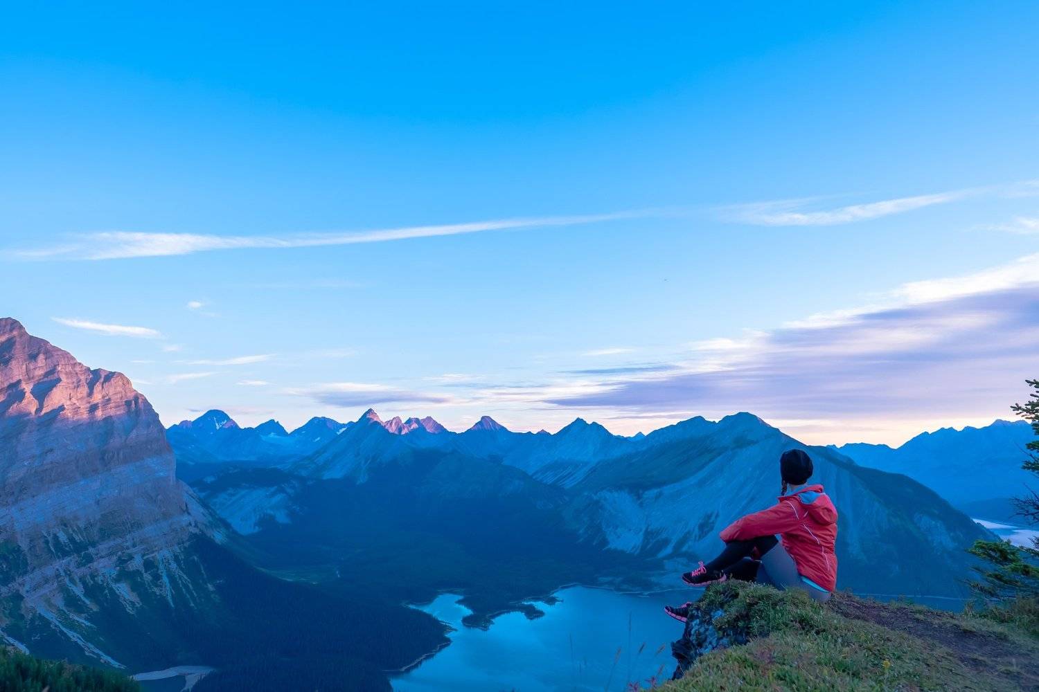 canada, alberta, kananaskis, morning, sunrise, mountains, Денис Семенов