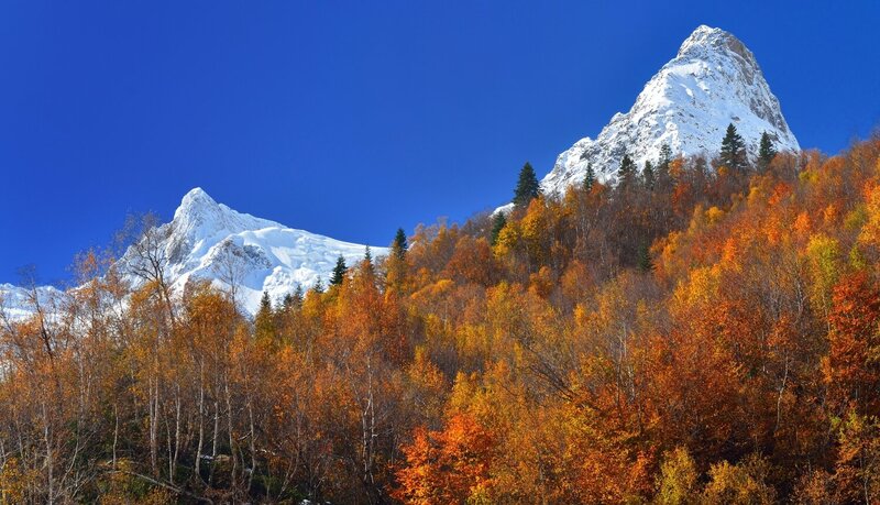 горы, осень, кавказ Осень в горах Кавказа,Алибек фото превью