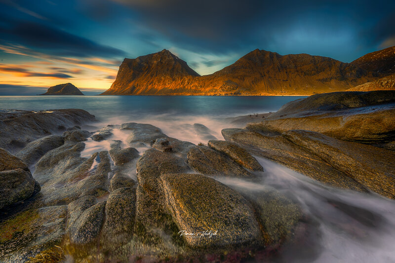 Lofoten, Sunset, Mountains, landscape, Norway, Stones, Clouds, Nikon, Nikon Z 7_2, Ocean Lofoten фото превью