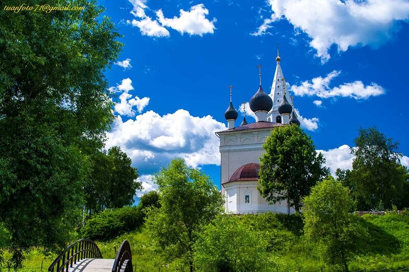 landscape, church Church in Rusia фото превью