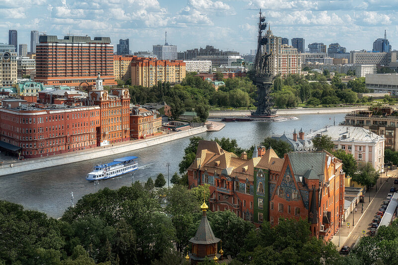 москва, река, город С видом на Петра! фото превью