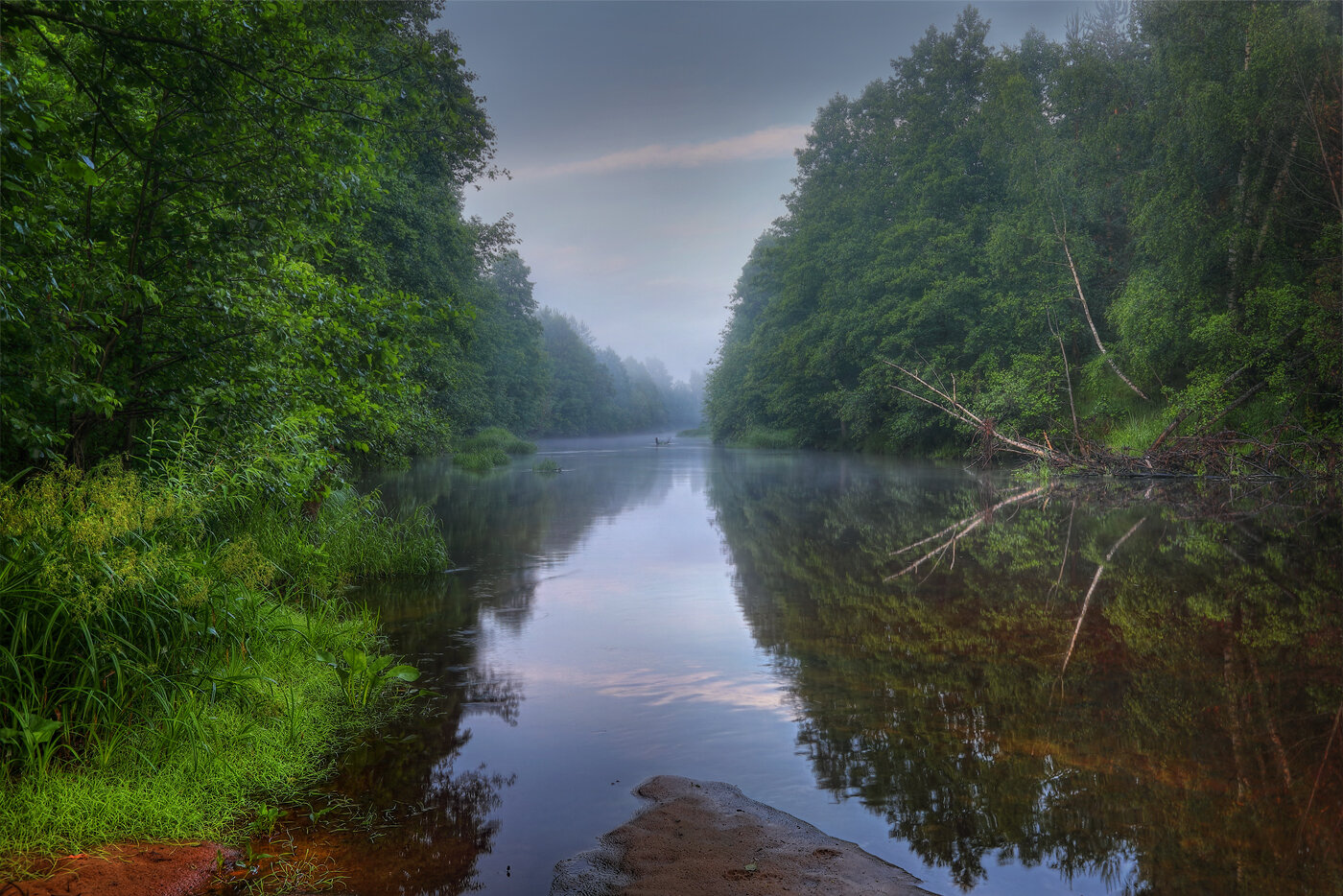 фото России, природа России, Нижегородская область, рассвет, утро, река Линда, Александр Бархатов